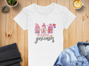 Chillin With My Gnomies Cute Valentines Day T-Shirts