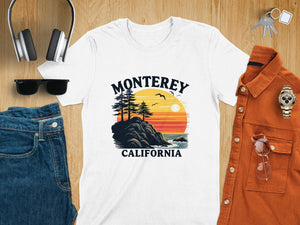Sunset Landscape Monterey California Summer T-Shirt