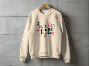 Festive Holiday Tune Inspired Graphic Print Sweatshirt