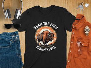 Vintage Western Buffalo Graphic Tee T-Shirts