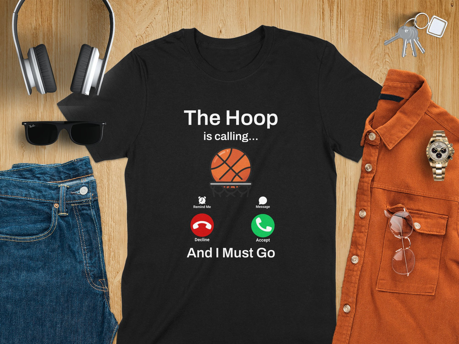 Basketball Hoop Call Icon Graphic Trendy Unisex T-Shirt