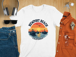 Newport Beach California Sunset Summer T-Shirt