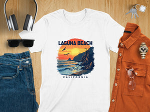 Laguna Beach California Sunset Ocean Scenic Summer T-Shirt