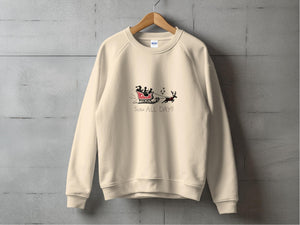 Sleigh All Day Fun Reindeer Christmas Sweatshirt